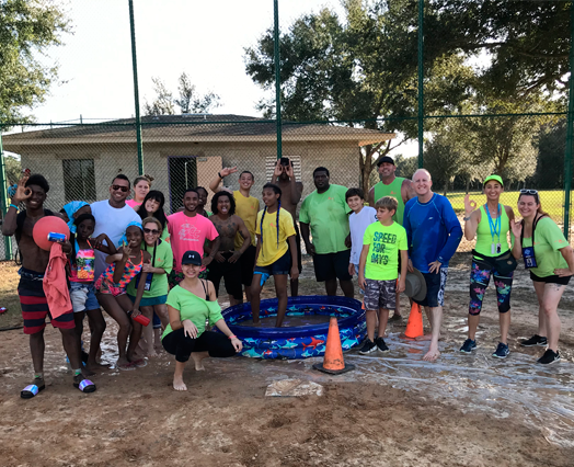 Children's Burn Foundation volunteers and campers