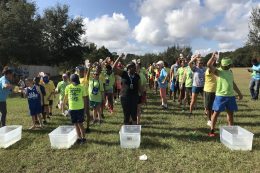 Camp Tequesta 2018 — campers smiling together
